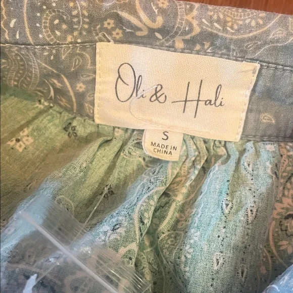 Oli & Hali Green Paisley Dress - Picture 2 of 2